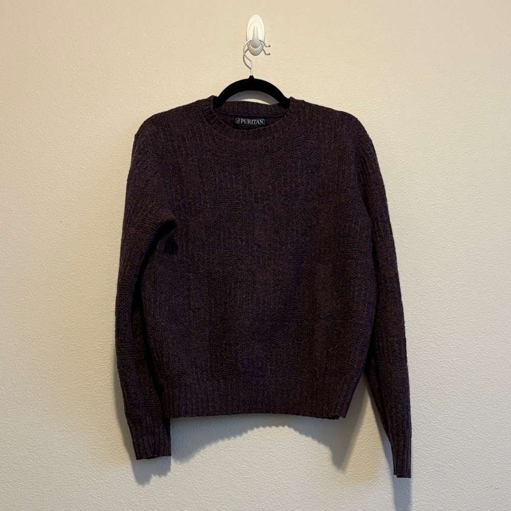 Puritan Dark Purple Crewneck Sweater - Size Medium
